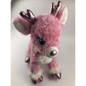 Build-A-Bear Twinkle the Reindeer. Pink fur & purple hooves